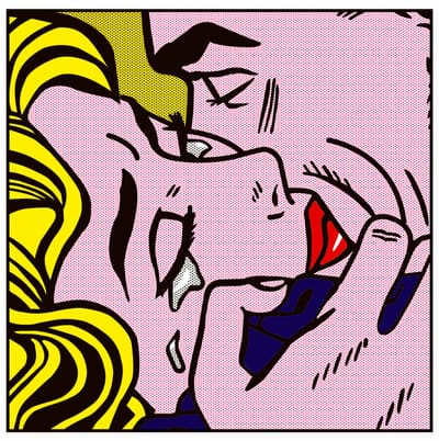The Kiss — framed print