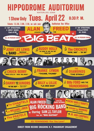 Alan Freed — The Big Beat — framed print