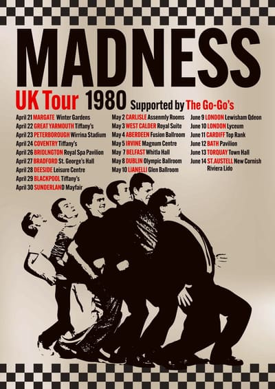 Madness 1980 Tour — framed print