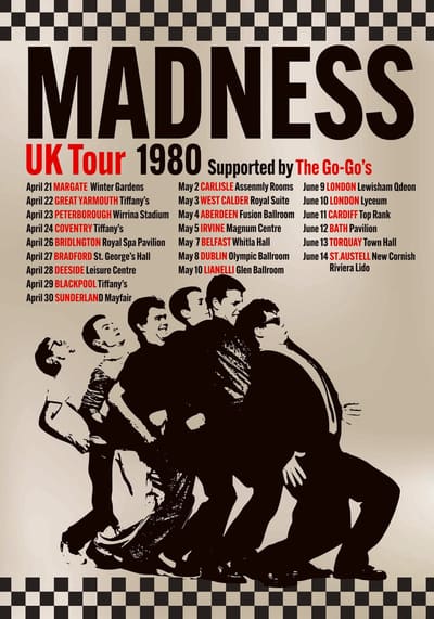 Madness 1980 Tour — framed print