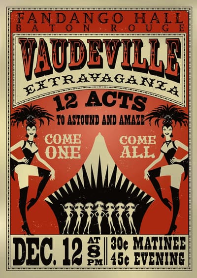 Vaudeville — framed print