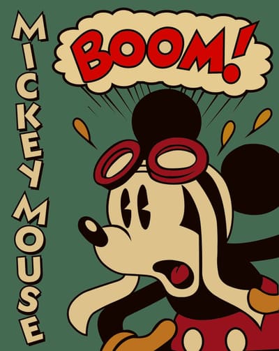 Mickey Mouse BOOM! — framed print