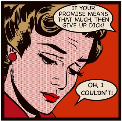 Give Up Dick — framed print