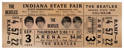 Beatles Tickets — framed print